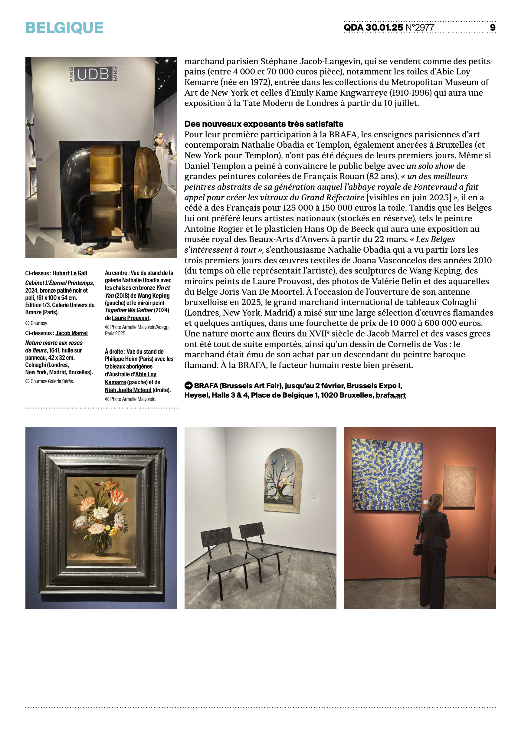 Quotidien de l'Art - BRAFA 25 