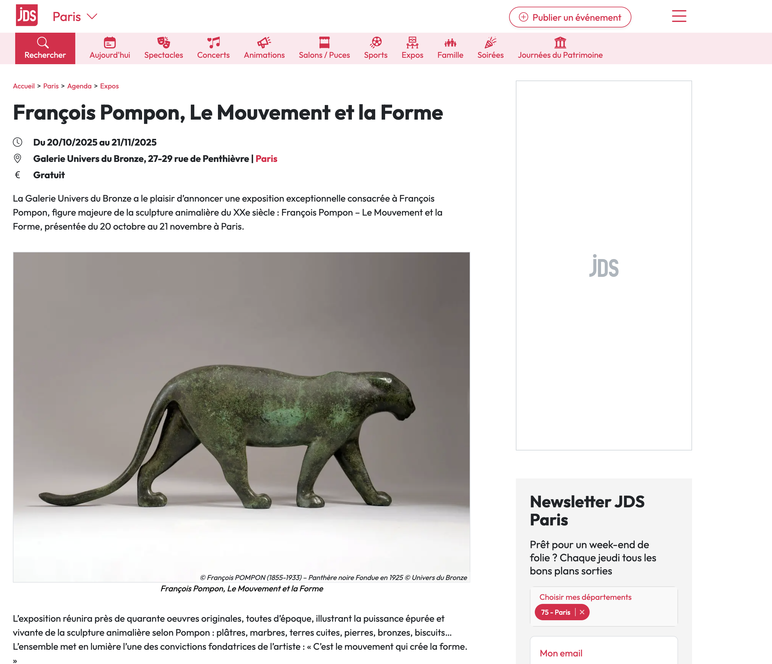 Pompon - Le Mouvement et la Forme - JDS